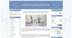 Desktop Screenshot of lissis-porzellanshop.com