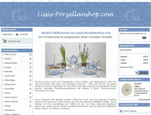 Tablet Screenshot of lissis-porzellanshop.com